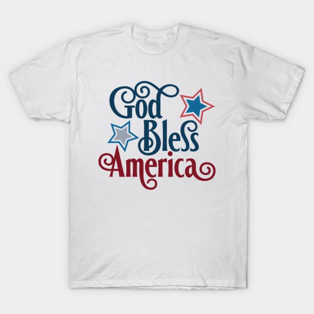 God Bless America T-Shirt by MisterMash